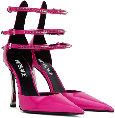 Versace: Pink Decollete Heels 